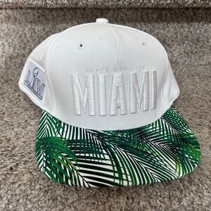 Miami Flat Bill Snap Back Super Bowl 53 KC v SF PAL Tree Camo Baseball Hat. Tags